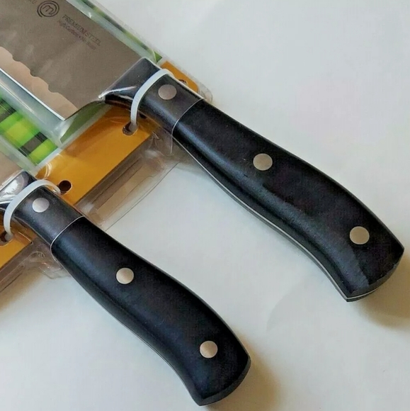 MasterChef 2Pc. Santoku Knife Set 5" &7" Full-Tang Stainless Steel with Cover - Picture 4 of 4